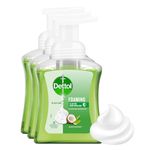 Dettol Foaming Handwash Pump - Aloe Coconut (Pack of 3-250ml each) | Rich Foam | Moisturizing Hand Wash | Soft on Hands