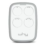 SICE - NEW WHY EVO Remote radio control Rolling code compatible with all brands and models white/silver