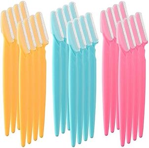 ASTARON 60 piezas de maquinilla de afeitar para cejas para mujeres y hombres, removedores de vello facial, tamaño portátil (60 Pcs)