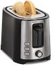 Hamilton Beach Extra-Wide-Slot 2 Slice Toaster, Black & Silver, 22633G