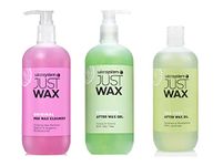 Salon System Just Wax Cleansing Pre Wax Gel 500Ml, Soothing Tea Tree After Wax Gel 500Ml And Tea Tree After Wax Oil 500Ml