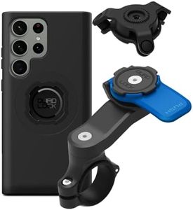 Quad Lock Motorcycle Handlebar Phone Mount Kit with Vibration Dampener and Galaxy S23 Ultra MAG Case