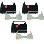 GRC Compatible IBM Wheelwriter Typewriter (3) Black Correctable Ribbons and (3) Correction tapes