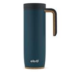 Ello Magnet Vacuum Insulated Stainless Steel Travel Mug with Leak-Proof Sealing Slider Lid, 18 oz, Poseidon