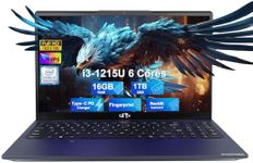 NIMO 15.6 FHD Laptop, Intel 6-Cores i3-1215U, 16GB RAM, 1TB SSD, (Beat i5-1135G7, Up to 4.4GHz), 65W Type-C, Fingerprint, Backlit Keyboard, IPS Business Laptop, Wi-Fi 6, Numpad, Win 11