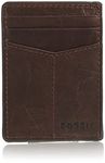 Fossil Men's Ingram Magnetic Multi-Card Wallet, Brown, One Size