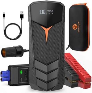 Car Jump Starter, SUNPOW 2000A Peak 20000mAh Lithium Jump Starter Battery Pack(Up to All Gas and 8.5L Diesel),12V Battery Booster for Cars, Trucks, SUV, Portable Power Pack with LCD Screen & LED Light