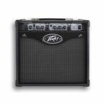 Peavey Rage 158 15 W Guitar Combo Amplifier – TransTube Solid-State Amp with 2-Channel Clean & Lead, Modern & Vintage Voicing, 3-Band EQ, Aux Input & Headphone Jack for Home Practice
