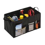 Honey-Can-Do SFT-01166 Soft Storage Chest, Black Folding Trunk Organizer