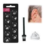 LFCFBH 8mm Hearing Aid Domes Compatible with Oticon, Silicone Hearing Aid Accessories Open Domes