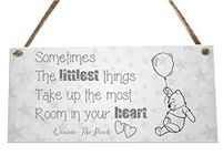 Winnie The Pooh Room in Heart Inspired By Walt Disney Quote House Novelty Wooden Plaque Sign Gift