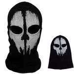 BAIYSFFG Skull Balaclava Ghost Mask New Ghosts Balaclava Bike Skateboard Cosply Costume Skull Mask Ghost Mask (Black Ghost-10)