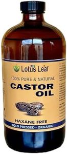 1 LITRE, Organic Castor Oil, Cold-Pressed, Hexane Free, Castor oil for Hair Growth, Eyebrows, Eyelashes and Protects Dry Skin, Unrefined, (1 LITRE)