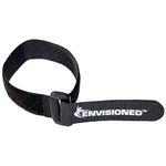 Reusable Cinch Straps 1" x 30" - 10 Pack Multipurpose Quality Hook and Loop Securing Straps (Black)