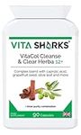 VitaCol Cleanse & Clear Herba 12+ Immunity Boosting Bowel & Colon Cleansing Vegan Formula. 12 Natural Kosher Ingredients for Digestive Health & General Body Detox