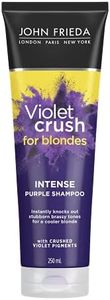 John Frieda Violet Crush Intense Purple Shampoo, Shampoo for Brassy Blonde Hair, with Violet Pigments, 250 ml