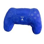 Character World Officially Licensed PlayStation Controller Shaped Cushion Pillow Handset Design Stuffed Plush Shaped Pillow | Perfect For Bedroom Or Gaming Décor, Blue