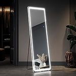 ELEGANT LED Floor Mirror, Wall Moun