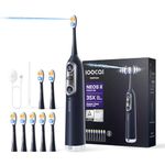 Soocas NEOS II Refresh Set - Electric Toothbrush with Water Flosser, Sonic Electric Toothbrush for Adults, Cordless Flossing Toothbrush with Built-in Water Tank, 100% plaque removal, Dark Violet