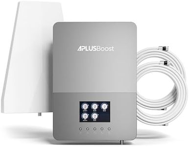 Cell Phone Booster for Home Up to 5000 Sq.Ft,Easy Installation with Built-in Antenna,HD LCD Display,4G LTE 5G Cell Phone Signal Booster for Verizon, AT&T and All U.S.Carriers,FCC Approved