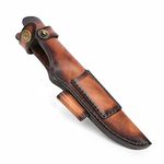 TOURBON Leather Fixed Blade Knife Sheath Tool Belt Holster 8 inch Knife Cover Case