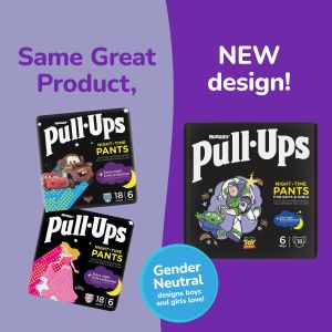 Huggies Pull-Ups Night Pants, Size 6 – Overnight Protection