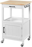 Yaheetech Rolling Kitchen Island wi