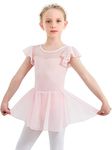 Ballet Leotard for Girls Ballet Outfits Dance Leotards Cotton Ballet Tutu Dresses Toddler Dance Outfit Bodysuit Pink 2-3T