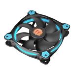 Thermaltake Riing 12 Series High Static Pressure 120mm Circular LED Ring Case/Radiator Fan with Anti-Vibration Mounting System Cooling CL-F038-PL12BU-A Blue