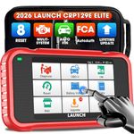 LAUNCH CRP129E V2.0 OBD2 Scanner, 4 System ENGINE/ABS/SRS/AT Car Diagnostic Tool, 12 Reset Service, TPMS/Oil/EPB/SAS/DPF/BMS/Throttle Reset, Injector Coding,Lifetime Update,Auto Vin OBD2 Code Reader