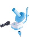 White Tiger Knit Electric Yarn Winder, Automatic Yarn Ball Winder for Knitting and Crocheting, Large Capacity Wool Spinner with USB Charging Cable, Blue and White, 335g