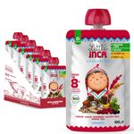 Little Inca Quinoa Porridge (6x100g) | Delicious Plant-Powered Baby Food Recyclable Pouches For Gut Health & Cognitive Support | With Organic Berries, Coconut & Omega 3 | Dairy-Free | 8 Months+