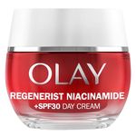 Olay Regenerist Niacinamide Day Cream Face Moisturiser SPF 30, Skincare with Niacinamide 99% Purity, Antioxidant Vitamin E. Anti Aging Skin Care: Renews, Firms and Hydrates. Non-Greasy, 50ml