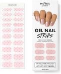 MOYOU LONDON Semi Cured Gel Nail Strips - 20 Pcs. Nail Wraps for Salon-Quality Manicure - Works with Any UV Nail Lamp - Easy to Apply, Trim, & Remove Gel Nail Stickers