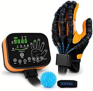 Rehabilitation Robot Gloves for Stroke Hand Recovery, Hand Therapy Glove for Hemiplegia, Finger Rehab Robotic Glove, 4 Modes Adjustable Intensity, Touch Panel, Rechargeable (Left Hands Size -L)