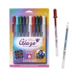 Sakura Glaze 3D Ink Pen - 3D Ink Pen for Lettering, Drawing, Ornaments, & More - Assorted Colored Ink - 10 Pack