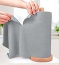 TAGPR 20pcs Microfiber Cleaning Cloth roll for car Cleaning Bike Laptop Kitchen Glasses Reusable 25x25cm Tear-Away Absorbent Towels Washable Lint-Free Rags for Kitchen, Car, & Home (1, Grey 20 Sheets)