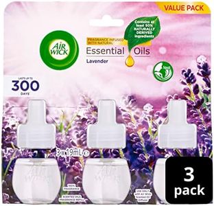 Air Wick Lavender Essential Oils Plug-in Diffuser Refill, (3x19mL)