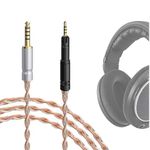 GEEKRIA Apollo Silver-Plated Upgrade 4.4mm to 2.5mm Audio Cable Compatible with Sennheiser HD 620S, HD 599, HD 598, HD 560S, HD 400PRO, HD 579, HD 569 Headphones, Replacement Cord (4.9 ft / 1.5 m)