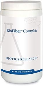Biotics Research BioFiber Complete - 10 Whole Food Fibers (Organic & Non-GMO), 5g of Fiber Per Serving, Easy-to-Mix Powder, Prebiotic Gut Support 15.9 Oz