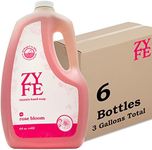 ZYFE 6-Pack [3 Gallon] Moisturizing Liquid Hand Soap Refill Deals - Rose Essential Oil Fragrance Liquid Hand Wash - 6 Bulk Wholsale half Gallon Bottles