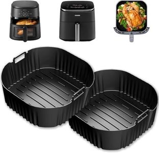 akulife Silicone Air Fryer Liners for Philips 2000 6.2L NA230, Cosori TurboBlaze 5.5L/6.0L/6.2L, Russel Hobbs, Reusable Air Fryer Accessories, Pack of 2