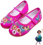 Bkotoo Encanto Mirabel Dress Up Shoes for Girls - Cosplay Isabela Madrigal Princess Costume Shoes (Rose, Toddler, Women, Numeric_9, Numeric, us_Footwear_Size_System, Medium)