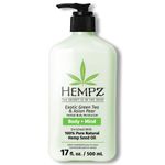 Hempz Exotic Natural Herbal Body Moisturizer with Pure Hemp Seed Oil, Green Tea and Asian Pear, 17 Fluid Ounce - Pure, Nourishing Vegan Skin Lotion for Dryness and Flaking with Acai and Goji Berry