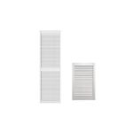 Double Coated White Louvre Door -Interior Louvered Wooden Door -Extra Smooth, Sanded, Polished -Ready to Use- Cupboard Doors, Wardrobe Doors D.I.Y –Various Sizes