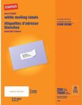 Staples 479884 Laser/Inkjet Address Labels 1-Inch x 2-5/8-Inch White 30 Labels/Sheet