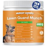 Munchy Chomps Lawn Guard for Dogs - Supports Urinary Tract & Gut Health - Prevents Yellow Spots on Grass - with DL-Methionine, Fiber & Probiotics (Chicken)