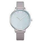 SHENGKE Classic Simplicity Women Watch Genuine Leather Strap Elegant Women Watches Ladies Wristwatch(K0056L-Grey)