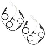 Bommeow 2 Pack BCT22-M9 APX 6000 XPR 7550e Earpiece w/Mic Compatible with Motorola Radios APX 8000 APX 7000 4000 XPR 7580e 7380e XPR 7550 7350e 7350 APX6000 APX7000 APX8000 XPR7550 XPR7550e