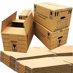 40 x Large Pack Of Strong Cardboard Boxes 47cm x 31.5cm x 25cm 44 litres Packing Shipping House Moving Box